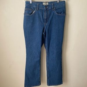 LL Bean Straight Jean. Size 12.